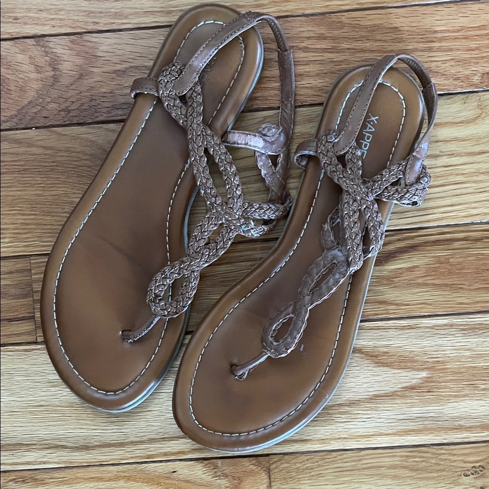 Xappeal Tan Braided Women's Sandals